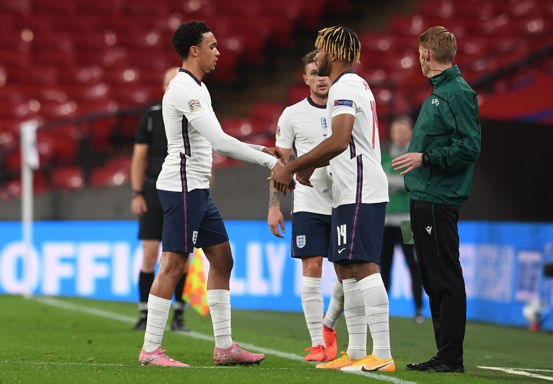 The duo will battle for a right-back role at the World Cup